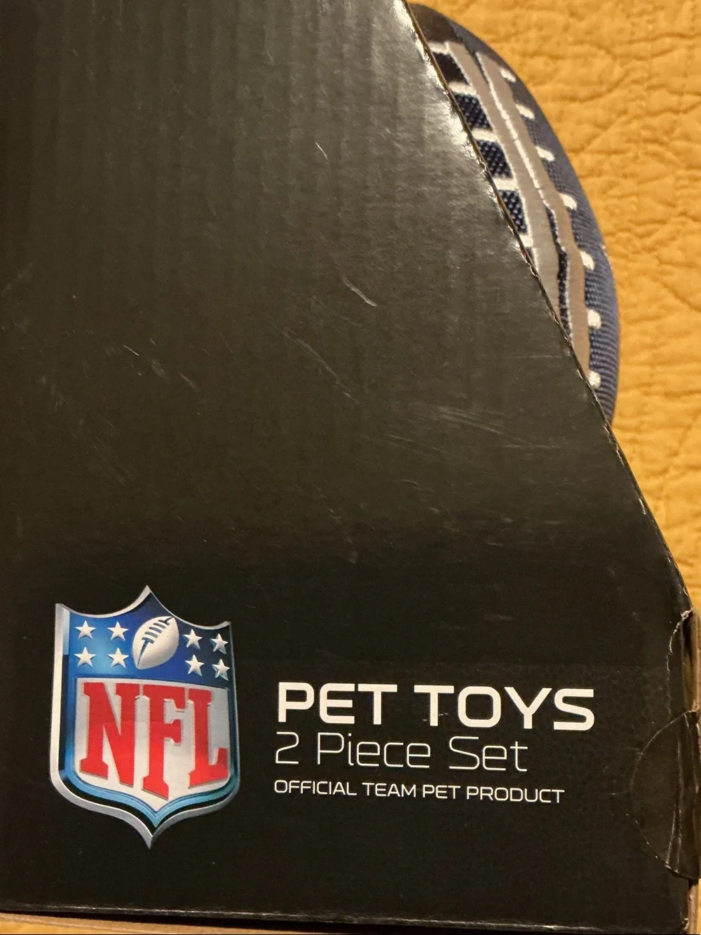 NFL Dallas Cowboys Plush Football & Touchdown Tug Toy - Blue & Green